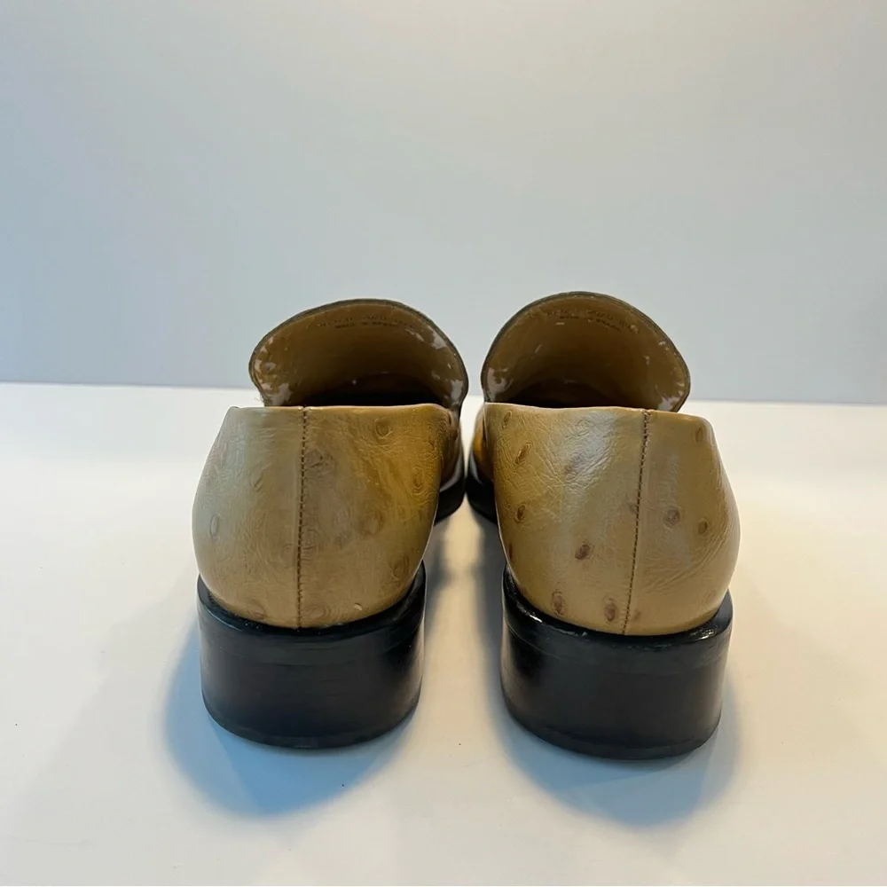 Franco Sarto Women’s Tan Leather Loafers Size 8.5